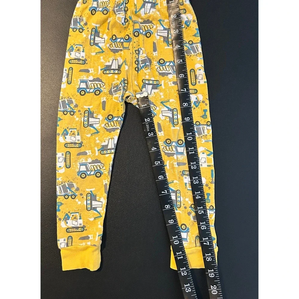 Old Navy Toddler Boys Yellow Construction Truck Cotton Pajama Pants 3T 1507